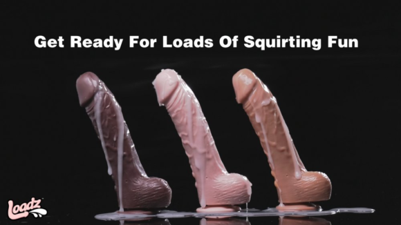 8.5 Inch Vibrating Squirting Dildo with Remote Control - Dark also included  Cum Load Unscented Water-Based Semen Lube- 8 oz - Image 2